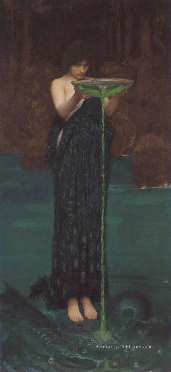 Circe Invidiosa femme grecque John William Waterhouse Peintures à l'huile